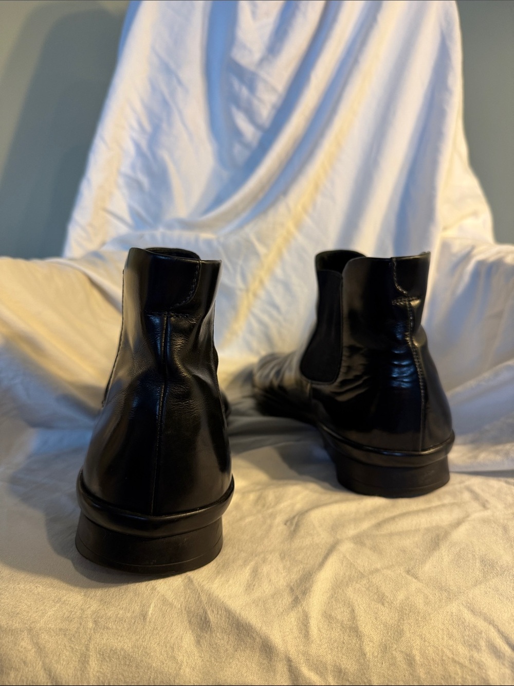 Prada Mens Leather Chelsea Boots European 9 - Picture 4 of 10